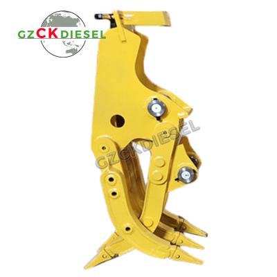 China Customized Universal Mechanical Steel Gripper For Excavator for sale