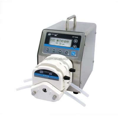 China Commercial Buildings BT100S 2xYZ15 Lab Led Digital Display Low Flow Precise Variable Speed ​​Peristaltic Pump Liquid Water Fluid Pumps 0.006--570ml/mi for sale