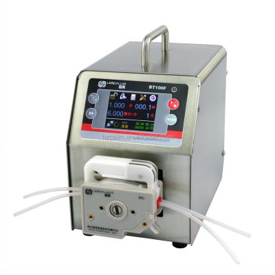 China Commercial Buildings Liquid Pump BT100F DG10-2 Industry Liquid Peristaltic Control 0.0001-41ml/min Intelligent Dispensing Precise Peristaltic Pump for sale