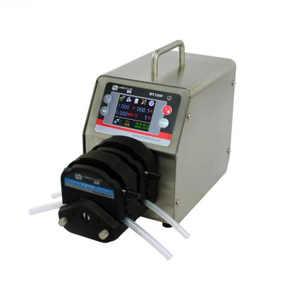 China Buildings BT100F 2xYZ25 Peristaltic Precise Silicone Liquid Tubing Commercial Intelligent Dispensing Dosing Peristaltic Pump 0.16~420ml/min for sale