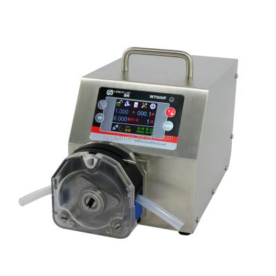 China Large High Flow Commercial Industrial Lab Analytical Intelligent Dispensing Buildings WT600F KZ25 Peristaltic Dosing Liquid Pumps 0.25~6000ml/min for sale