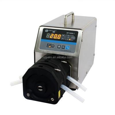 China Commercial Industrial Medical Laboratory Buildings BT100S-1 2xKZ25 Peristaltic Pump Water Variable Speed ​​Flow Metering Pumps Fluid 0.25-1500(ml/min) for sale