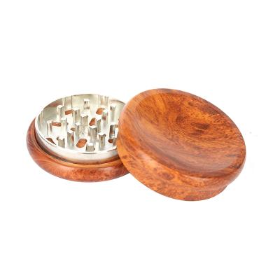 China Made 2 Layers Grinder in New Arrival Premium Wooden Material Herb Grinder Premium Wooden 2 Layers Grinder Herbs for Tobacco Smoke Shop for sale