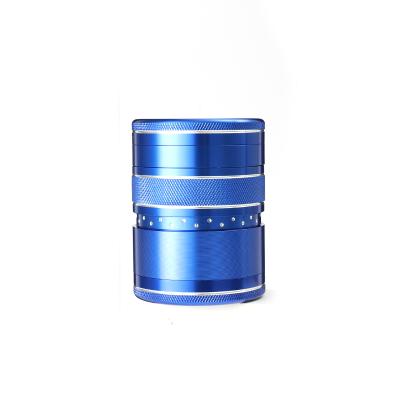 China New Custom Tobacco Smoking Accessory JIJU JL530JA 4 Parts Herb Grinder Smoking Scraper Metal Grinder for sale