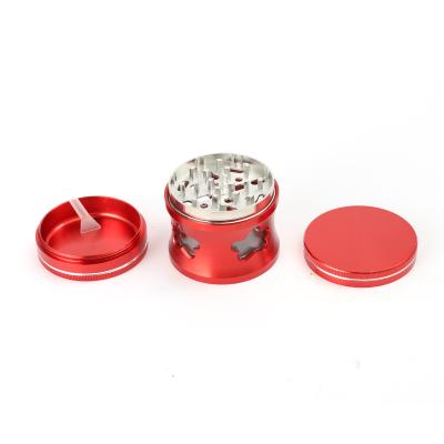 China Factory Wholesale 40mm Jiju Metal Tobacco Grinder Herb Grinder Custom Logo Metal 4 Parts for sale