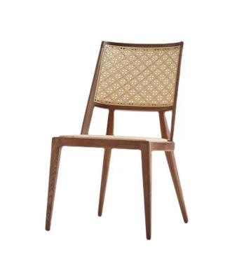 China (Size)Adjustable Wooden Dining Chairs Indoor Furniture Table And Chair Real Indonesia Cane Rattan Chairs For Hotel Restaurant for sale