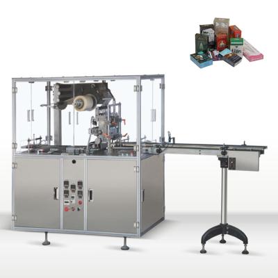 China Automatic Card Box 3 Dimension Set Food BT-180 Soap Cling Film Plastic Wrapping Machine for sale