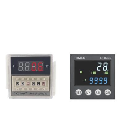 China Sealed Programmable Digital LED Timer Relay Switch DH48S-S/YH-5T 0.1S-99H Repeat Cycle Timer AC/DC 12V 24V 36V 110V 220V 380V for sale