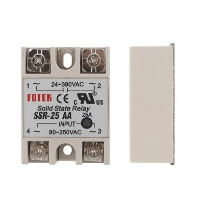 China White Sealed Shell Single Phase SSR AC Control AC SSR Solid State Relay 24~380VAC -10AA/25AA/40AA at 80~250VAC for sale