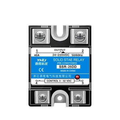 China Ssr Low Power 40a 24~480vac SSR-10DD/25DD/40DD Miniature Auto Epoxy Solid State Relay Single Phase for sale