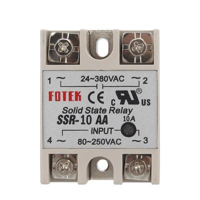 China White Sealed Relay SSR -10AA/25AA/40AA AC 24~380VAC SSR Shell Single Phase Solid State AC Control at 80~250VAC for sale