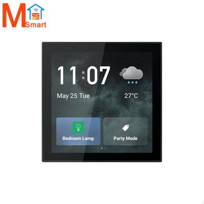 China Control+Voice App Control Smart Home Control Tuya Central Control Switch Panel With Zigbee Hub Gateway 4 Inch Touch Screen For Wifi Zigbee Devices for sale