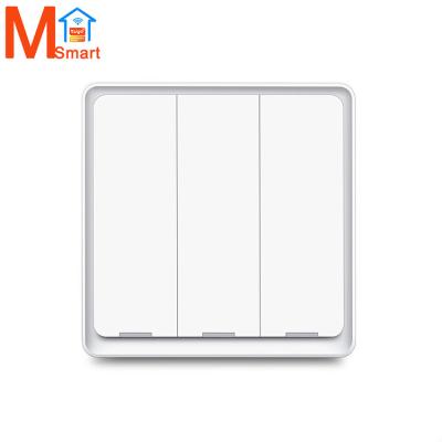 China Control+Voice App Control Wall Switch Light Control ZigBee Version ZigBee Smart Wall Touch Switch for sale