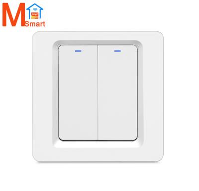 China App Control+Voice Control Tuya Smart Life APP Supported Zigbee Neutral And No Neutral Smart Wall Switch for sale