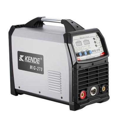 China KENDE 380/400V IGBT Inverter DC MIG/MAG PORTABLE Muttahida Majlis-e-Amal Welding Machine with welding wire diameters 0.8 1.0 1.2 mm can be selected MIG-270 for sale