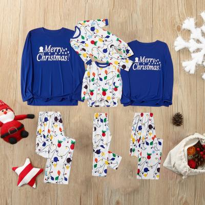 China Europe&America QUICK DRY Causal Home Wear Plus Size Family Toddler Christmas Pajamas Cotton for sale