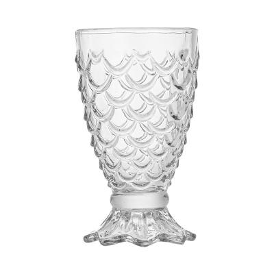 China Pineapple Design 175ml Water Glass Wine Glass Cup Disposable Restaurant Party And Wedding for sale