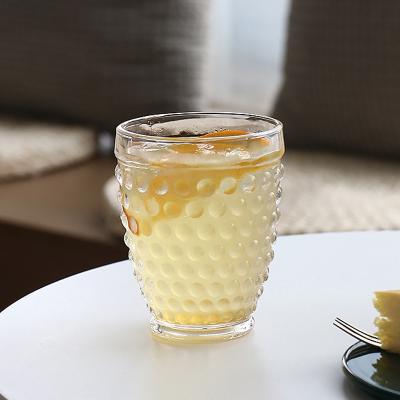 China New Design Food Grade Wine Glassware Ice Desert Milk Tea Transparent Drinking Glass Cup Whiskey Safe Glass Cup for sale