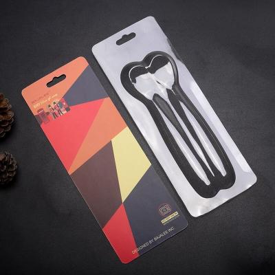 China Disposable Transparent Slide Card Blister Packing For Spoon for sale