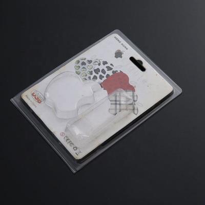 China Recycled Materials Blister USB Custom Transparent Plastic Packaging With Inner Paper Card for sale