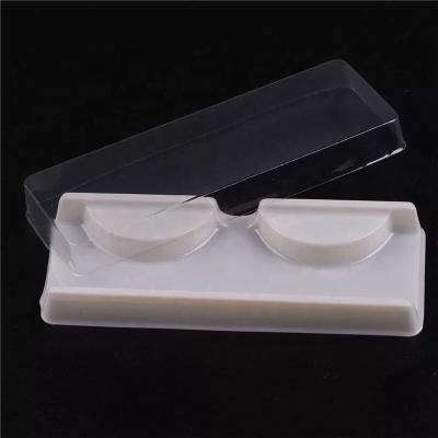 China Recyclable High Quality Clear Plastic Eyelash Box False Eyelash Tray With Lid for sale