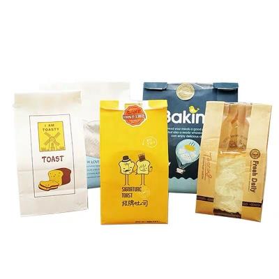 China Factory Supply China Factory Supply Food Grade Recyclable Fresh Paper Bread Bag Handmade Bakery Paper Bag for sale