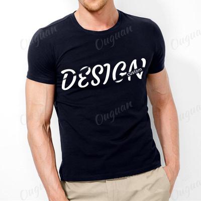 China Anti-wrinkle wholesale men custom t shirt round neck plain t-shirt for sale