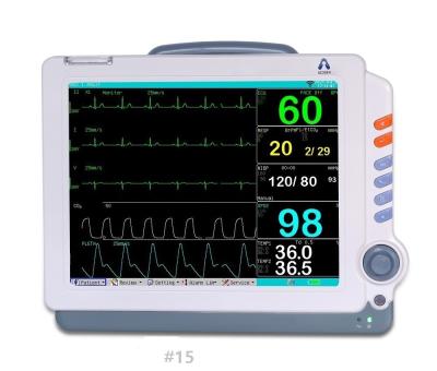 China 6 Parameters Five Six Patient Monitors Icu Vital Signs Monitor Portable Multipara Monitor Emergency Mobile Stand for sale