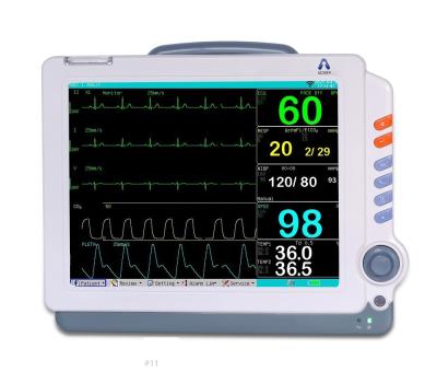 China Cheap 6 Parameter Hospital Icu Vital Sign Monitor Patient Parameter Nbp Vital Sign Transport Patient Monitor machine for sale