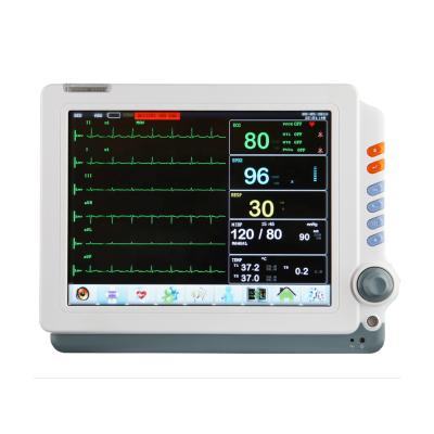 China Good Quality Plastic Screen Optional 12 Inch Icu Touch Screen Patient Monitor For Hospital for sale