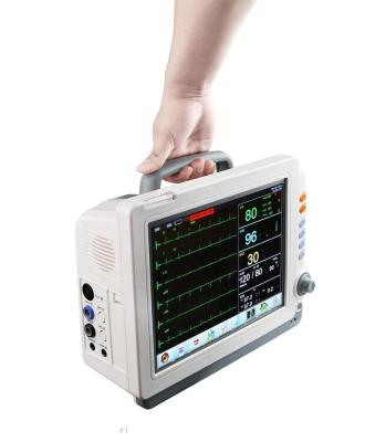 China Six Parameters Cheap Portable Ambulance Patient Monitors 121 Inch Multiparameter Monitor For Patient With Low Price for sale