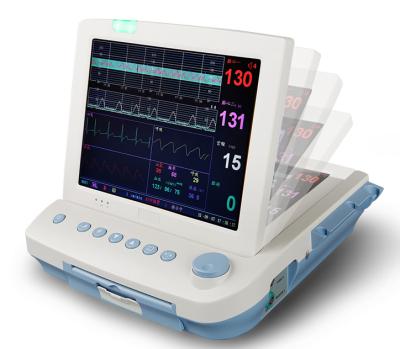 China FHR 12 inch Portable Ctg Fetal Cardiotocograph for Single or Twins Maternal Infant Monitor for sale