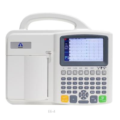 China 6 Channel 12 Leads Hospital Portable Medical Ecg Monitor Portable Electrocardiograph Ecg Machine Rechargeable for sale