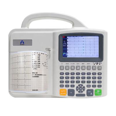 China Convenient Digital 1/3/6 Portable Electrocardiograph Ecg 6 Channel Machine Channels for sale