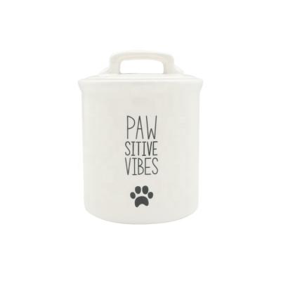 China Sustainable Quality Pet Food Storage Pet Supplies Dog Ceramic Jar for sale