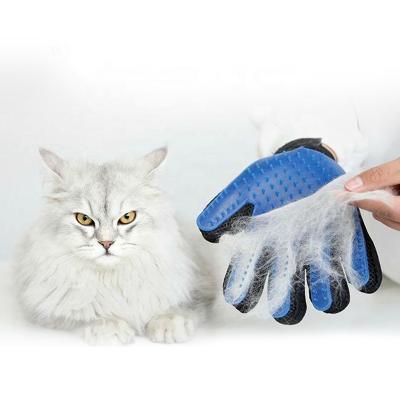 China Viable Wholesale Pet Supplies Sweep Tool Pet Grooming Gloves Pet Hair Removal Mitt Glove for sale