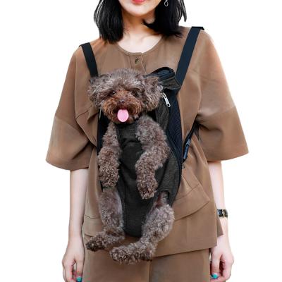 China Adjustable Pet Front Cat Dog Carrier Backpack Legs Pet Carrier Breathable Backpack Out Pet For Backpack for sale