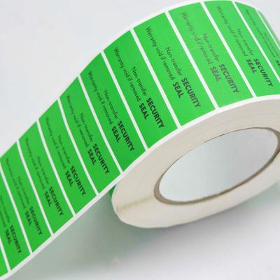 China Anti-Counterfeit Tamper Evident Labels, Warranty Sticker Custom, Tamper Proof Seal Sticker Labels for sale