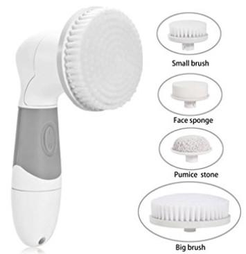 China Electric 4 In 1 Body Facial Skin Cleansing Brush , Sonic Exfoliating Brush for sale