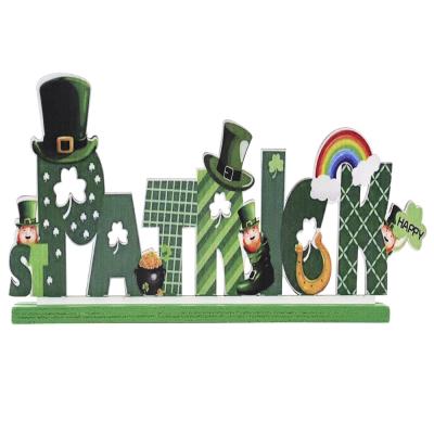 China Spring Wooden Irish Holiday Festival Decoration St Patrick's Day Sign Decor St Patrick's Day Sign Shamrock Shamrock St Patricks Day Hanging Outdoor Home Decor for sale