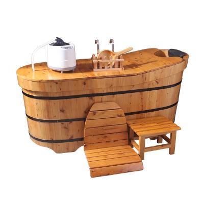 China Viable Hot Factory Luxury Japanese Wooden Bathtub,Wooden Huge Barrel Bathtub Supplier,Large Cedar Wood Jacuzi Bathtub Wholesale for sale