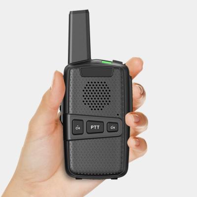 China Mini Walkie Talkie Wide Coverage Anti-interference Sensitive Small Background Communication USB Charging Handheld Walkie Talkie for sale