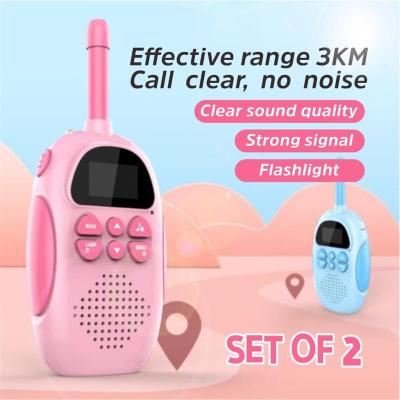 China Wholesale Mini Wireless Children Smart Noise Reduction Walkie Talkie Kids For Christmas Gift Birthday Gift 3km Rang Walkie Talkie for sale