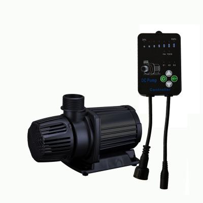 China DC 24V Aquarium Marine Controllable Circulation Return Amphibious External Submersible Pump 12000lh Bomba Submersa for sale