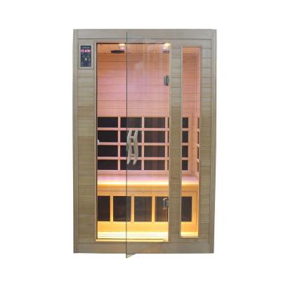 China Computer Control Panel Traditional Style Indoor Wooden Infrared Steam Sauna Dry Room for sale