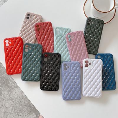 China New Design Anti-fall Luxury Square Tpu Glitter Cover 3D Handmade Rhinestones Diamond Bling Cell Phone Cases For Iphone 12 pro 13 11 max for sale