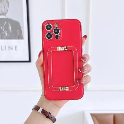 China Folding High Quality Scratchproof Crowd Style Anti-fall Phone Case Business PU Leather Phone Case For Iphone 13 13 mini 13 pro 13 pro max for sale