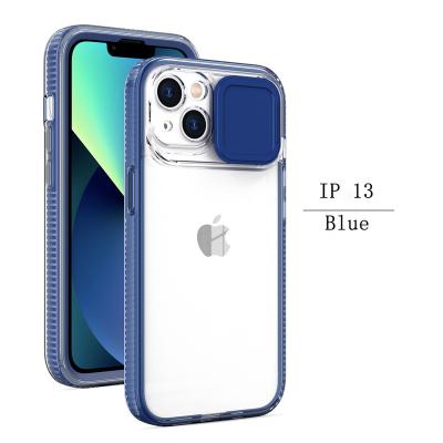 China Anti-fall Phone Accessories 2 in 1 Shine Cases New Slip Window Case Phone Case with Camera Protection for iPhone 13 13 pro 13 mini for sale