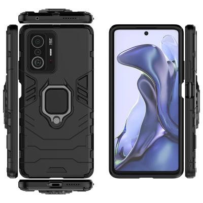 China Armor Hard Plastic Waterproof Military Anti-drop Fancy Kick Stand Phone Case With Stand Holder MI 11T PRO Mobile 11T Back for sale