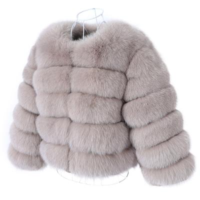 China Free Shipping Luxury Women's XL Winter Coat Custom Made Anti-Wrinkle Real Fur Coats Removable Fox Fur Coat for sale